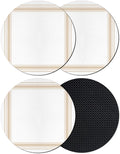 Modern Minimalist Art Coasters Set of 4 Absorbent Coasters by Unknown