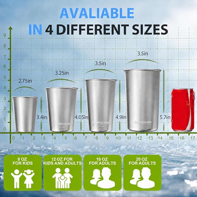 Stainless Steel Cups for Kids 7.8oz/230ml, Stainless Steel Tumbler | Kids Cups - Image 4