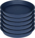 6 Pack of 7 inch Plant Saucer, Heavy Duty Plastic Plant Water Tray 7 inch Round by Bleuhome