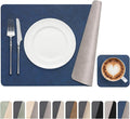 Vinyl Placemats Set of 4, Dual Sided Place Mats by Banchif