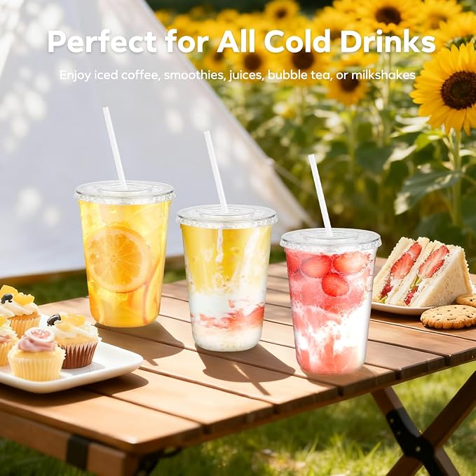 50 Pack 14 oz Iced Coffee Cups - Image 3