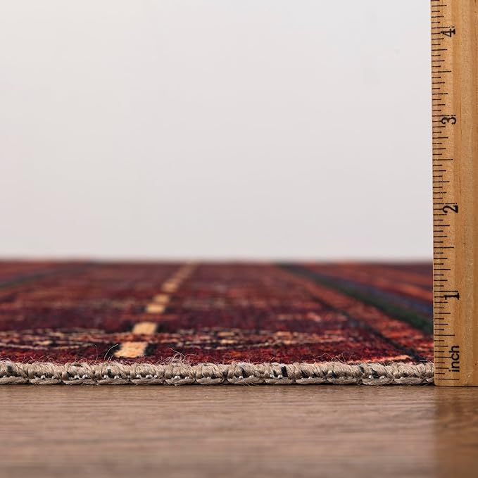 Keen Home Design 2x7 Rug - Machine Washable Runner Rug with Non-Slip Backing, Ideal for Hallway, Entryway, Kitchen, Laundry Room - Vintage, Easy Clean, Durable, Low Pile Rug - (2'6" x 7')