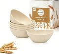 Dessert Bowls 10oz, Wheat Straw Bowls Set of 6, Unbreakable Plastic Bowls by BUSOKIP