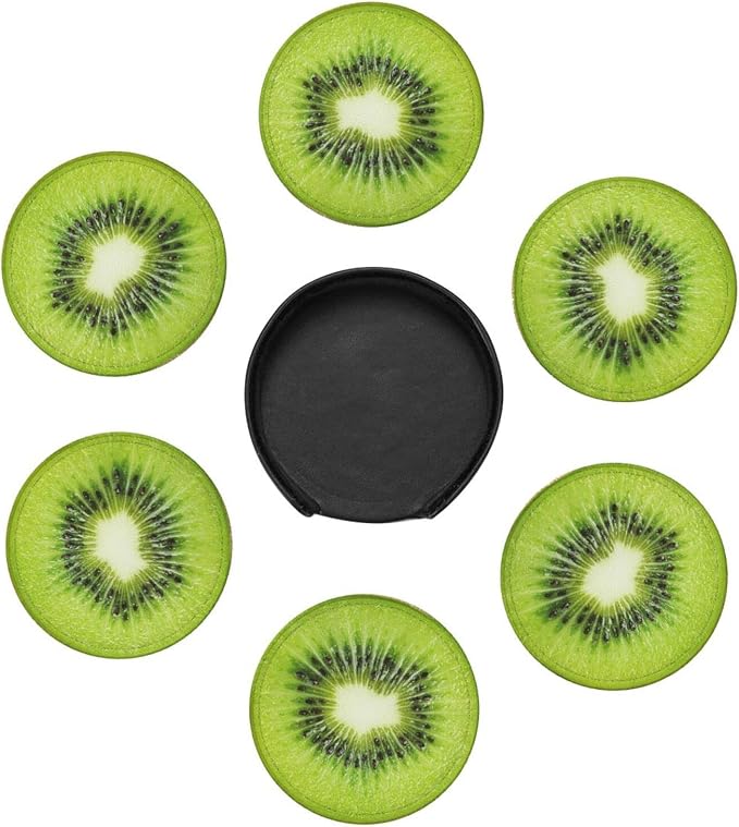 6 Pack Tropical Kiwi Fruit Coaster - Image 3