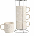 6 Oz Coffee Cups Set of 4, Stackable Espresso Cups by Unknown