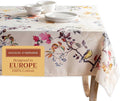 Maison d' Hermine Table Cloth Rectangle Table 100% Cotton 54 x 72 Inches Fall Tablecloth Reusable Everyday Use for Thanksgiving Christmas Decorations Dining Farmhouse Party (Equinoxe - Beige)