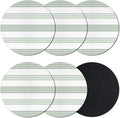 Modern Stripes Coasters Set of 6, Absorbent Coasters by Unknown