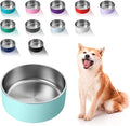 WENBOKMIN Dog Bowl, Stainless Steel Food and Water Bowl, Mint Green | Non Slip by Wenbokmin