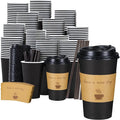 Lamosi 16 oz Coffee Cups 50 Pack, Disposable To Go Paper Cups by BuyNow