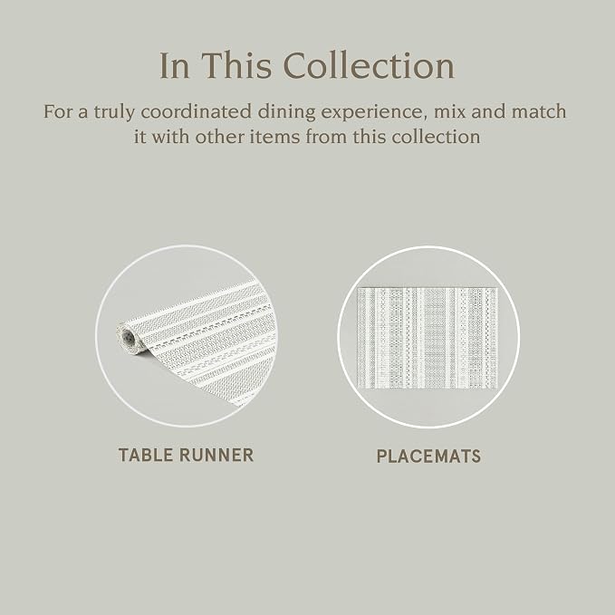 Over&Back 18x90 Reversible Striped Table Runner - Image 4