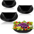 PLASTICPRO Disposable Square Serving Bowls, Party Snack or Salad Bowl, Plastic by PLASTICPRO