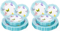20PCS Blue Butterfly Plates by WDF