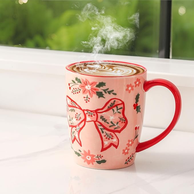 HASENSE Coffee Mugs Set of 4, 16oz Ceramic Cups - Image 6