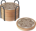 Boho Coasters Set of 6, Eykao Cup Coasters by Eykao