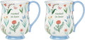 Oneida First Blooms Blue Porcelain Mug Set by Oneida