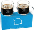 BCnmviku 2 PACK Espresso Glass Measuring Cup Triple Pitcher Milk Cup 75ML by BCnmviku
