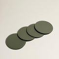 OLETHA Aesthetic Round Drink Coasters, dining tables & office desks; wipe clean by OLETHAD%C3%A9cor