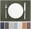 Faux Leather Placemats Set of 4 Vinyl Washable Wipeable Table Mats for Kitchen Dining Table Heat Resistant Waterproof Indoor/Outdoor Placemats Non-Slip Easy Clean Place Mats (Olive Green)