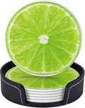 6 Pack Tropical Lime Slice Coaster by GTEVUTS