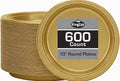 Hanna K. Signature Gold Plastic Plates 10 Inch 600 Count – Heavy Duty by HannaKSignature