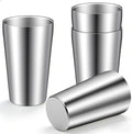 4 Pcs 12 oz Stainless Steel Pint Cups Shatterproof Cup Double Wall Vacuum Small by AojSup