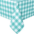 54 x 108 Inch Checkered Tablecloth Rectangle by Hiasan