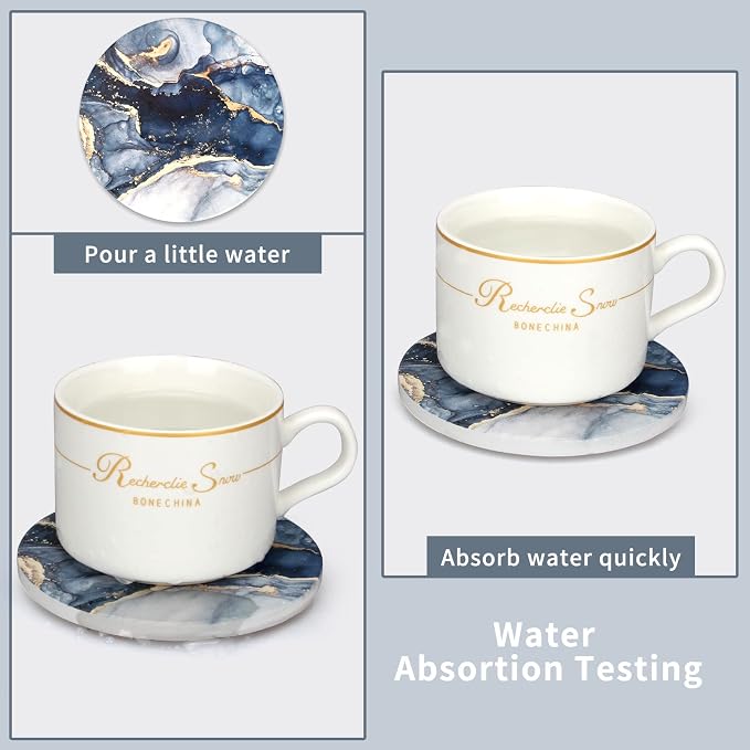 Coasters Set of 6, Coffee Table Decor - Image 2