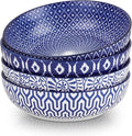 Selamica Ceramic 30 Ounce Pasta Bowls set of 4, 8 inch Serving Bowl Wide and by Selamica