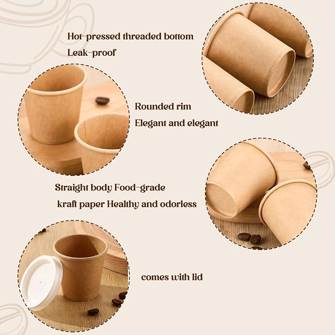 100 Sets 2 oz Disposable Espresso Cup - Image 3
