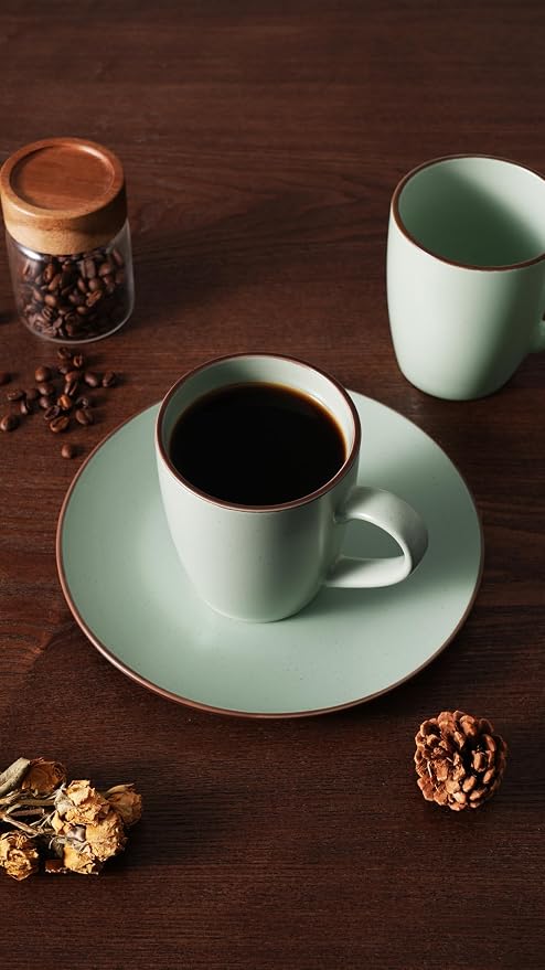 famiware Venus Coffee Mugs Set of 6, 13 oz Ceramic Stoneware Mug Cup Set | - Image 6