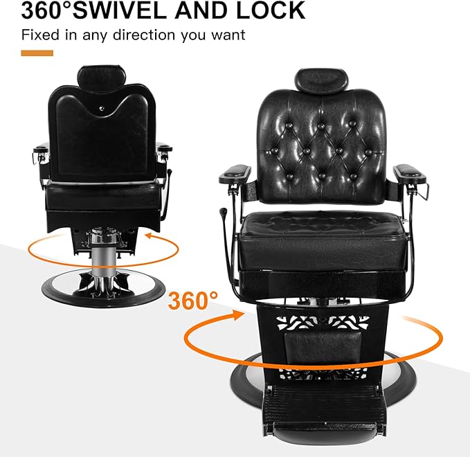 Artist hand Barber Chair Hair Salon Chair Heavy Duty Barber Chair for Barbershop Tattoo Massage Beauty Spa Salon Equipment