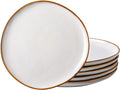 AmorArc Ceramic Plates Set of 6, 8.5 Inch Handmade Reactive Glaze Stoneware Plates set for Dessert, Salad, Appetizer, Small Dinner Plates, Microwave & Dishwasher Safe, Scratch Resistant