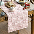 Artoid Mode Pink Soft Faux Fur Pumpkins Fall Table Runner 13x72 Inch | Seasonal by ArtoidMode