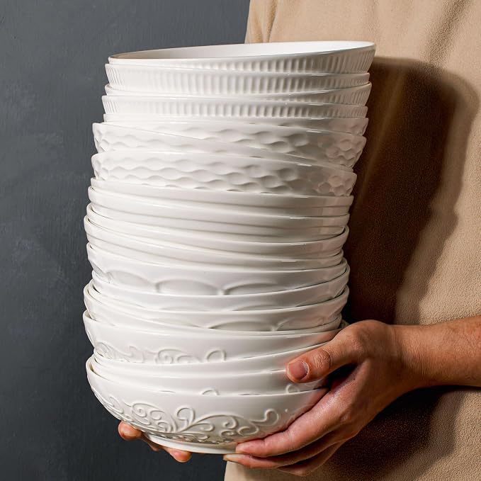 Pasta Bowls 32oz, Ceramic Large Salad Bowls 8 inch, Soup Bowls Set of 4 - Image 6