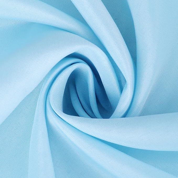 FOLINS&HOME Baby Blue Waterproof Decorative Table Runner 108 Inches Long | - Image 7