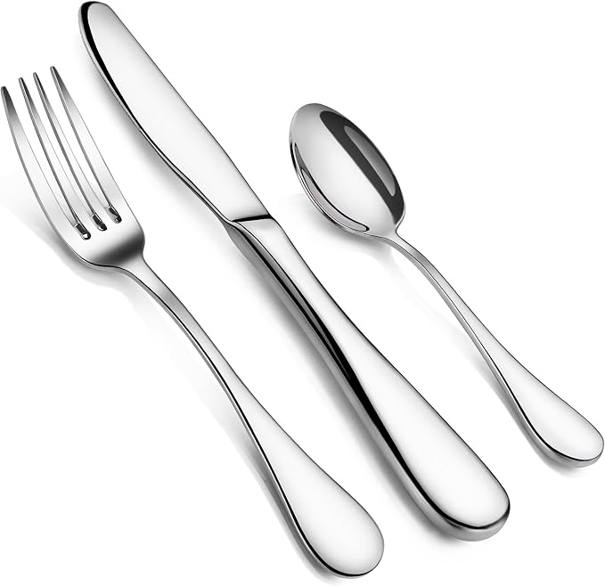 Artaste 59380 Rain 18/10 Stainless Steel Flatware 36-Piece set, Service of 12 - Image 2