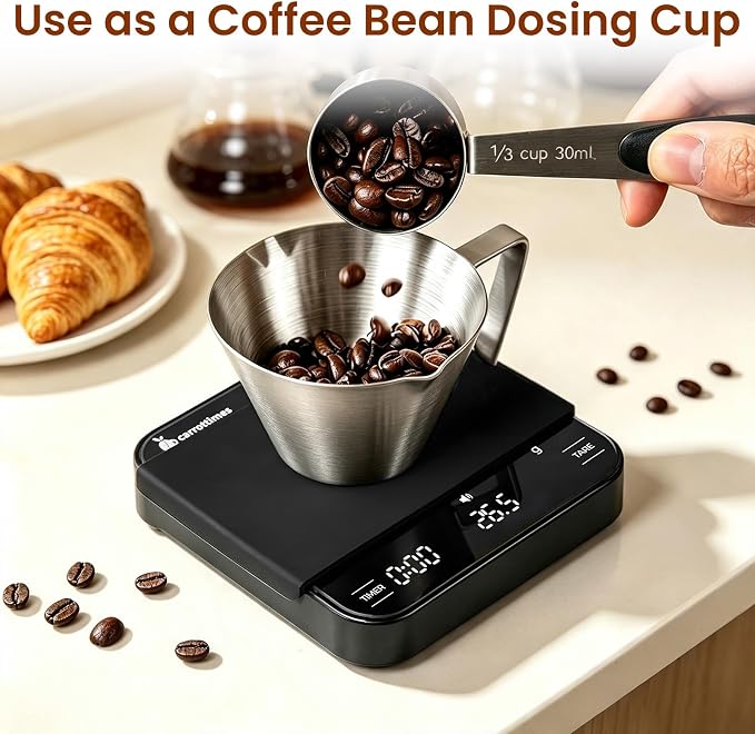 2 Pc Stainless Steel Espresso Shot Cups, 3.4oz/100ml, V-Shaped Mouth - Image 6