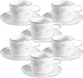 fanquare 7 Ounces Bone China Teacup and Saucer Set by fanquare