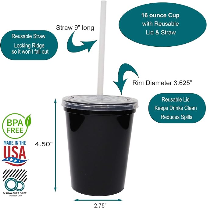 Rolling Sands 16 Oz. Reusable Plastic Stadium Cups - Image 2