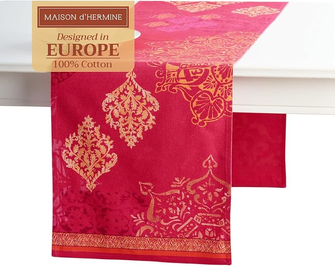 Maison d' Hermine Table Runner 100% Cotton 14.50" x 72" | Table Runners 72 by MaisondHermine