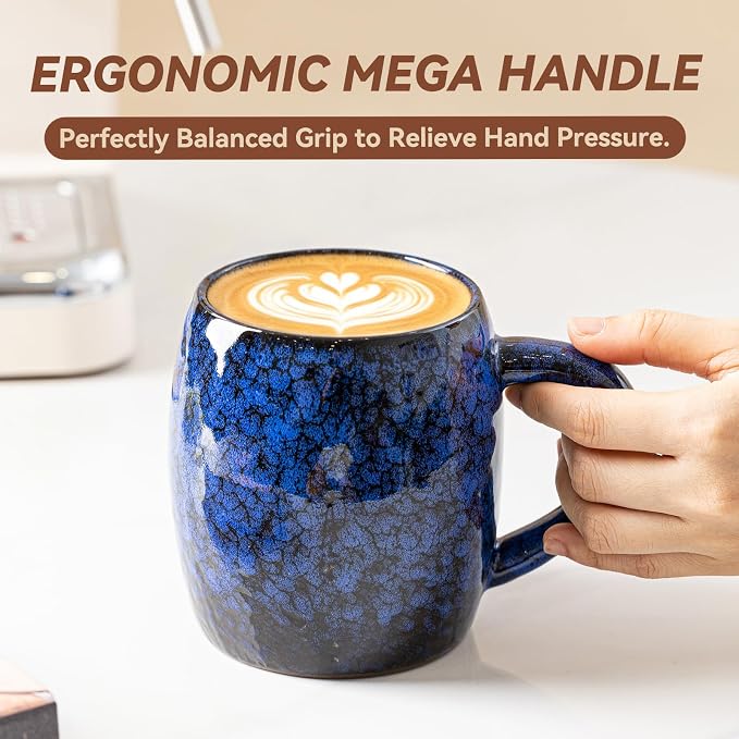 Cosmic Nebula Ceramic Coffee Mug - 21 oz Large Coffee Cup - Image 7