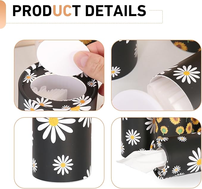 4 PCS Car Tissue Holder, Car Cup Holder Convenient Travel Tissue Tube, - Image 3