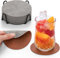 Faux Leather Drink Coasters by Chitomars