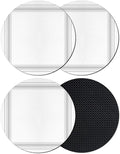 Gray Grid Lines Coasters Set of 4, Absorbent Coasters by Unknown