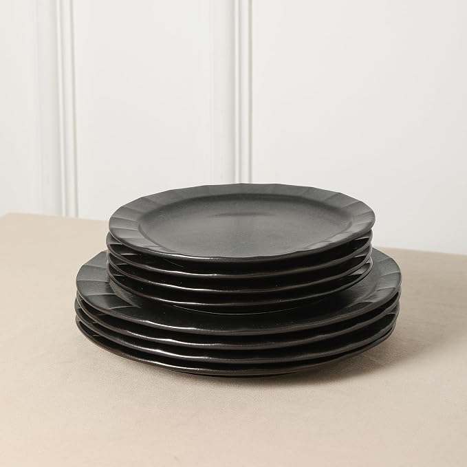Stone Lain Oasis 4-Piece Salad Plate Set Stoneware - Image 4