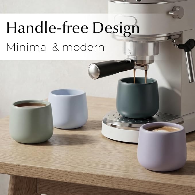 MIAMIO - Ceramic Cup Set of 4, Coffee Mugs - Nami | Coffee Cup Set / Ceramic - Image 4