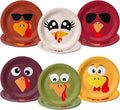 AnyDesign Fall Turkey Paper Plates Thanksgiving Turkey Face Disposable Plates 9 by AnyDesign