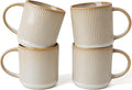 famiware Coffee Mug Set for 4, Star 12 oz Catering Mugs Cup Set by Famiware