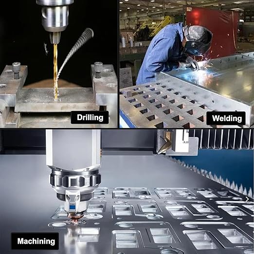 6061 T651 Aluminum Sheet Metal 8 x 16 x 1/4 (6MM) Inch Thick Flat Plain Aluminum Plate Covered with Protective Film, Heat Treatable Rectangle 6MM Aluminum Metal Plate for Industrial