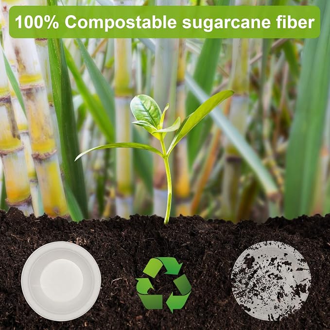 greensight 12oz Paper Bowls Disposable, 200 Pack Compostable Soup Bowls | - Image 6